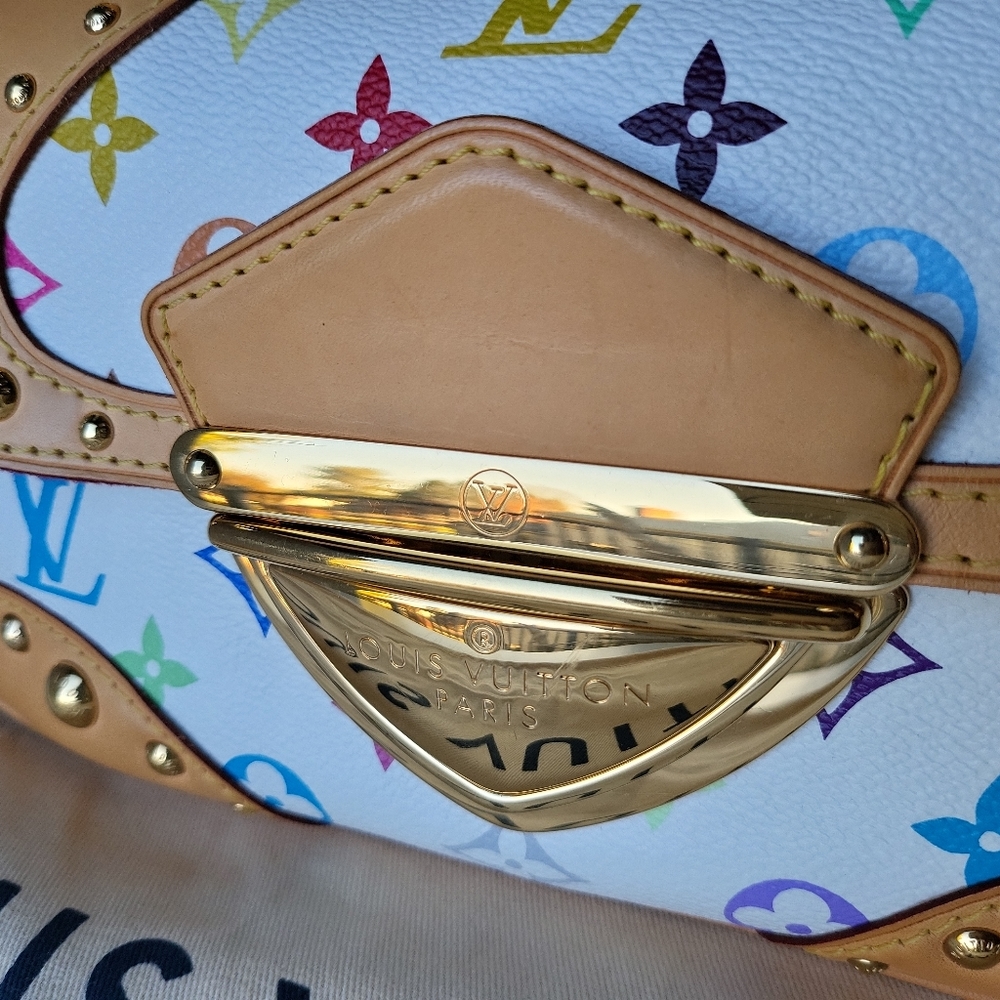 🔥SOLD🔥LOUIS VUITTON Marilyn White Multicolor Shoulder Bag - Picture 10 of 17